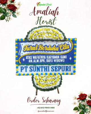 Papan Bunga Duka di Eka Jaya
