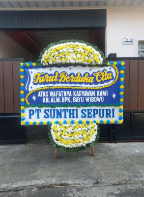 Papan Bunga Duka di Eka Jaya