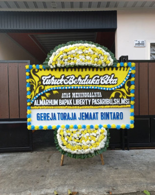Papan Bunga Duka di Eka Jaya