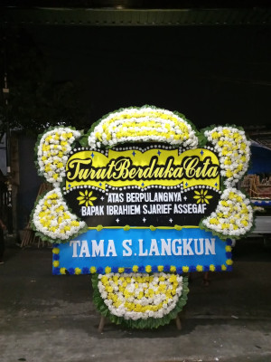 Papan Bunga Duka di Eka Jaya